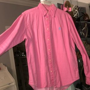 Polo button up, long sleeve